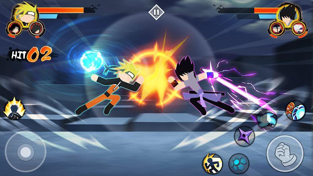 Stickman Ninja Fight 3v3 Mod स्क्रीनशॉट 0