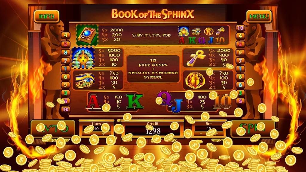 Book Of Sphinx Slot स्क्रीनशॉट 2