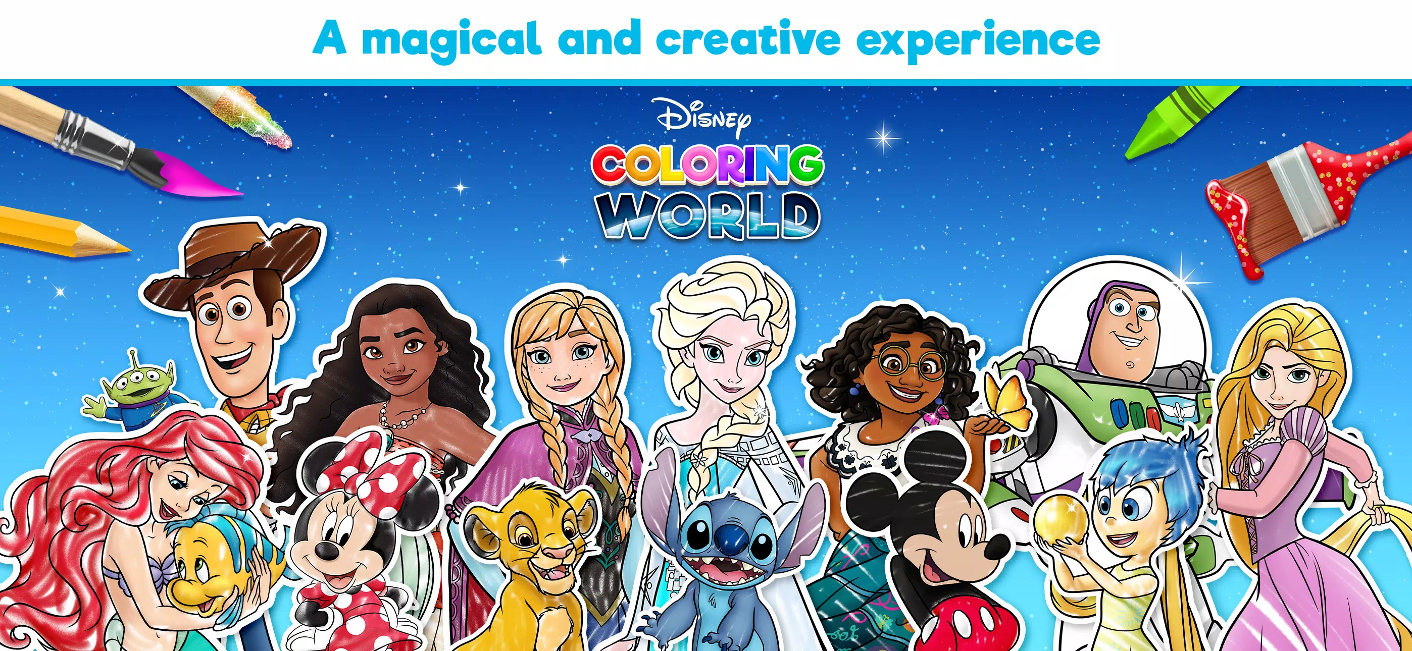 Disney Coloring World 螢幕截圖 0