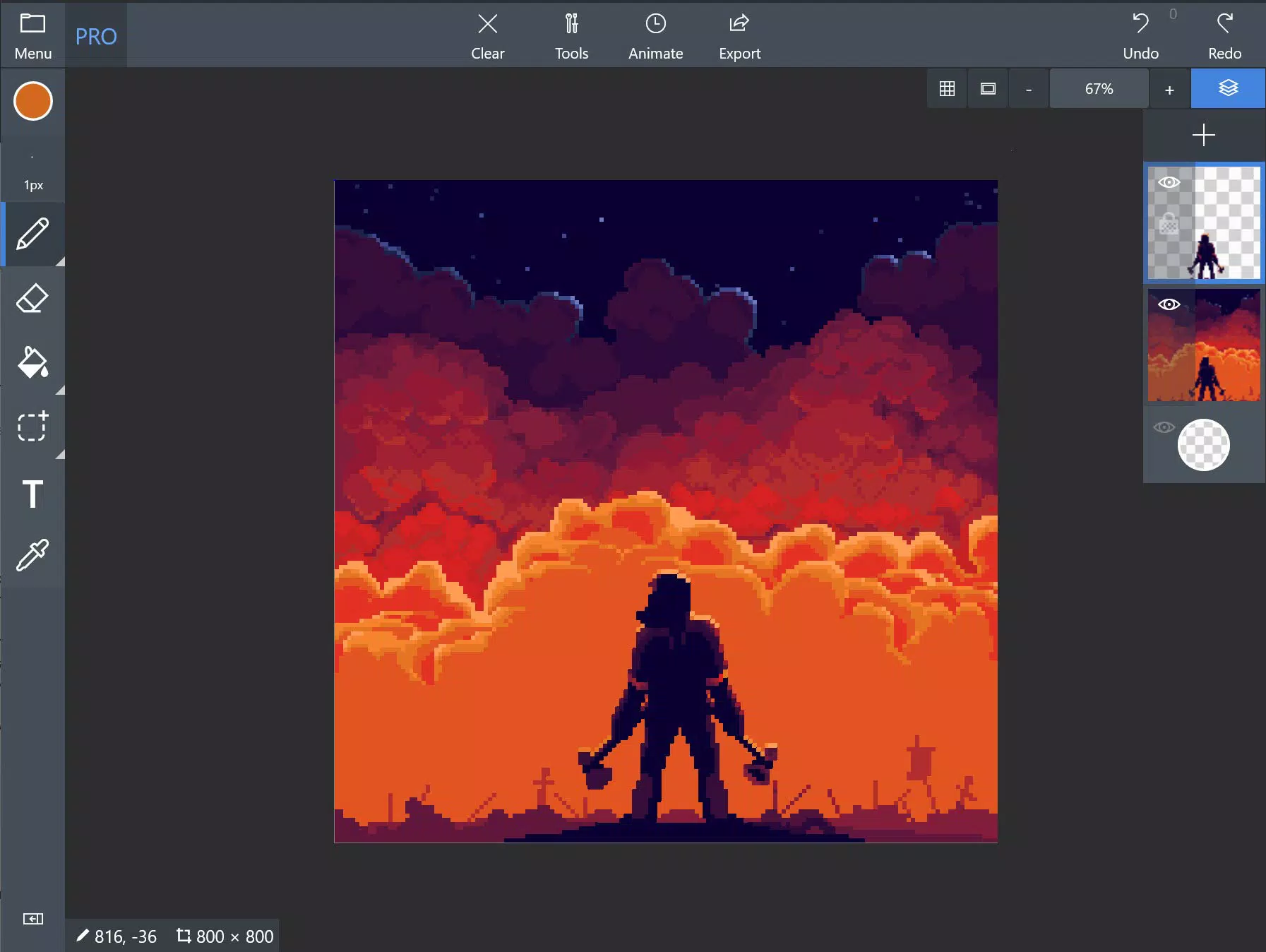 Pix2D - Pixel art studio ဖန်သားပြင်ဓာတ်ပုံ 0