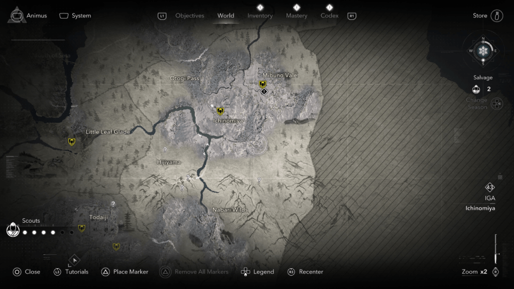 Iga Kakurega Locations