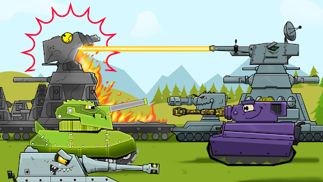 Merge Tanks 2: KV-44 Tank War Tangkapan skrin 1