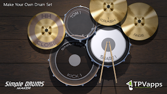 Drums Maker: Drum simulator ဖန်သားပြင်ဓာတ်ပုံ 0