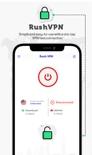 Rush VPN - Secure and Fast VPN ဖန်သားပြင်ဓာတ်ပုံ 2