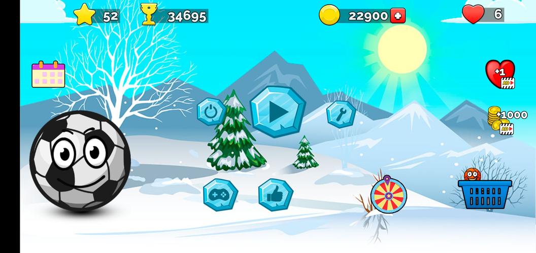 Runner ball 3: winter game Screenshot 3