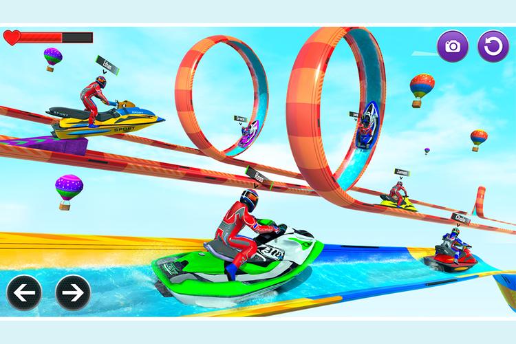 Jet Ski Racing Games 3D ဖန်သားပြင်ဓာတ်ပုံ 0