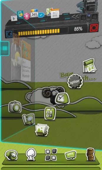 Next Launcher Theme P.Sheep 螢幕截圖 0