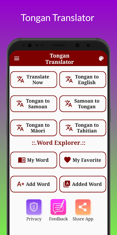 Tongan Translator Ảnh chụp màn hình 0