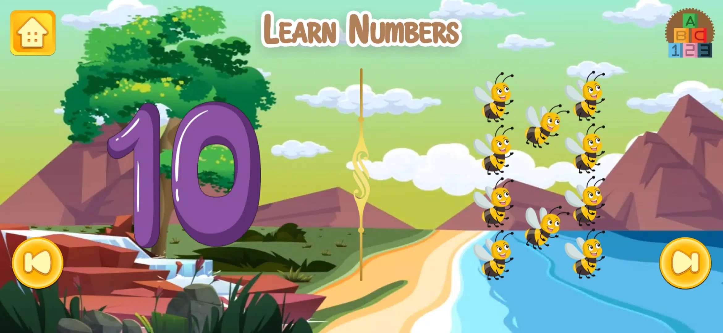 Learn numbers and letters 스크린샷 2