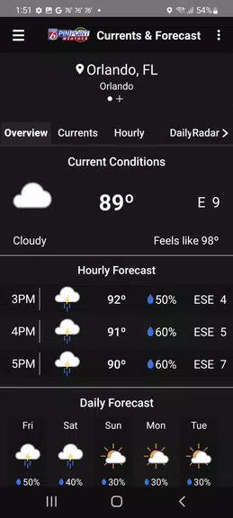 News 6 Pinpoint Weather - WKMG 螢幕截圖 1