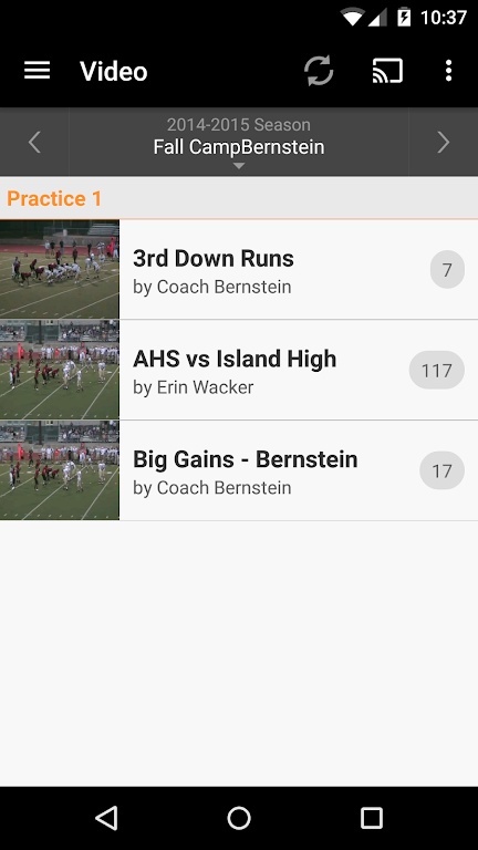 Hudl Screenshot 2