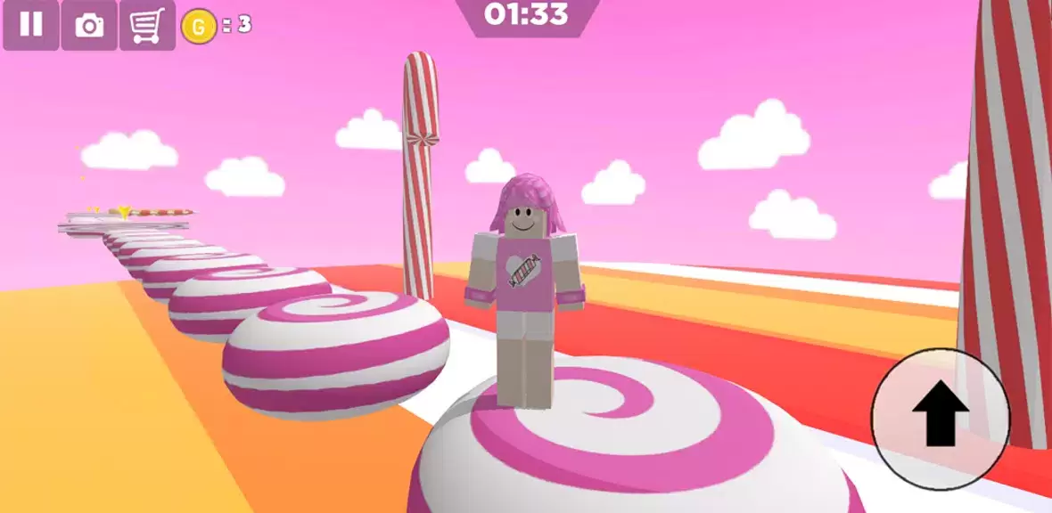 Candy Parkour Sweet girl Screenshot 1