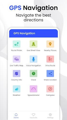 GPS Navigation Map Route Find ဖန်သားပြင်ဓာတ်ပုံ 0