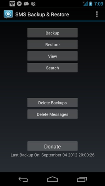 SMS Backup & Restore 螢幕截圖 3