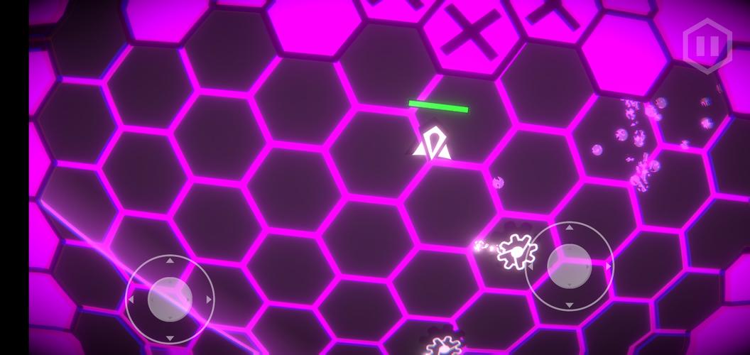 Hexa-Neon Shooter Ảnh chụp màn hình 1