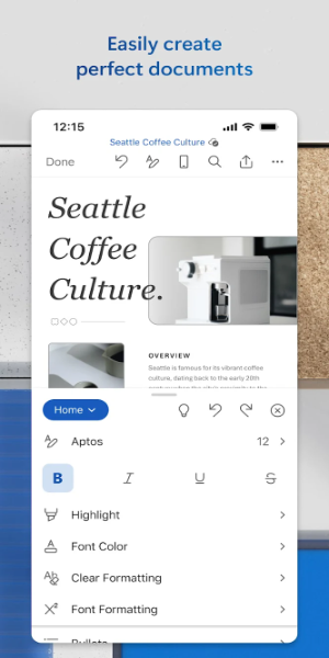 Microsoft Word: Edit Documents ภาพหน้าจอ 0