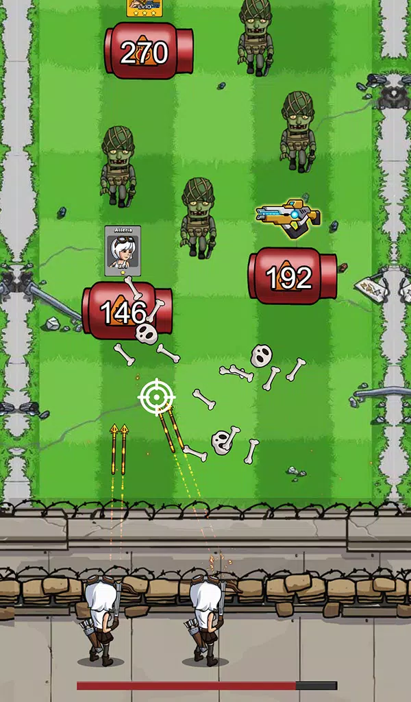 Zombie War Idle Defense Game 螢幕截圖 1