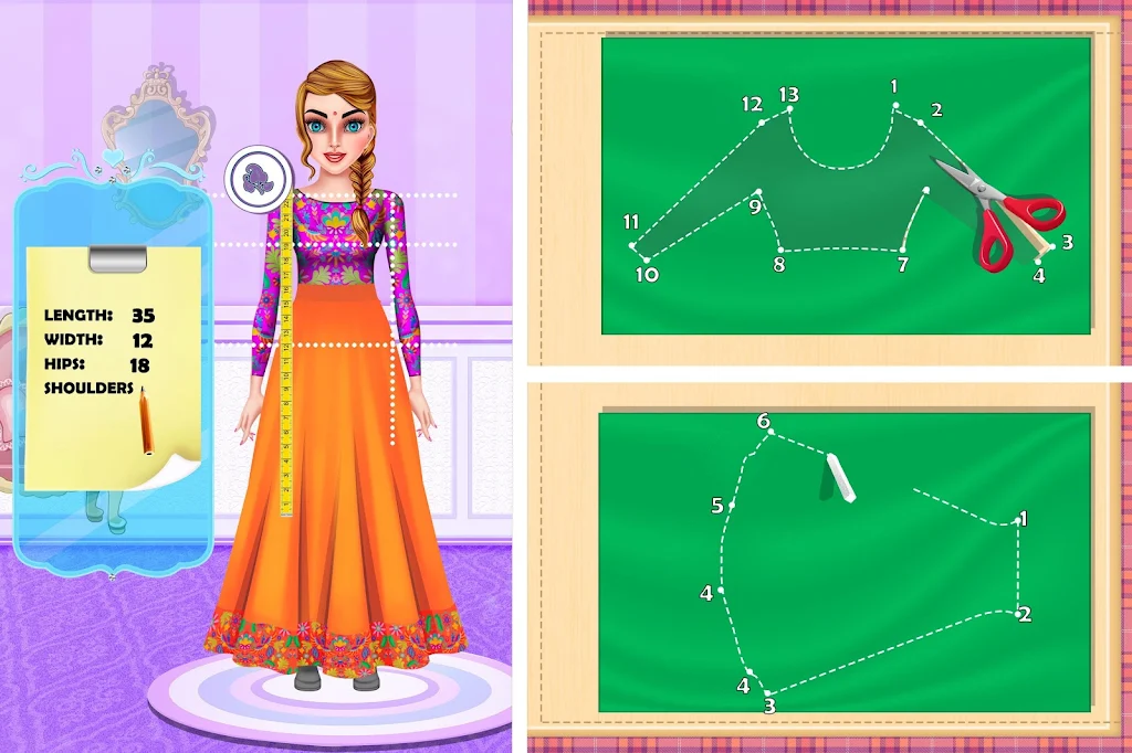 Indian Fashion Tailor: Little Screenshot 2