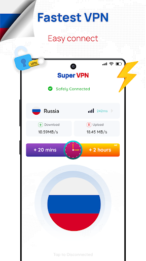 Russia VPN: Get Moscow IP スクリーンショット 0