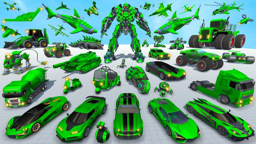 Shark Robot Car Game 3d 螢幕截圖 1