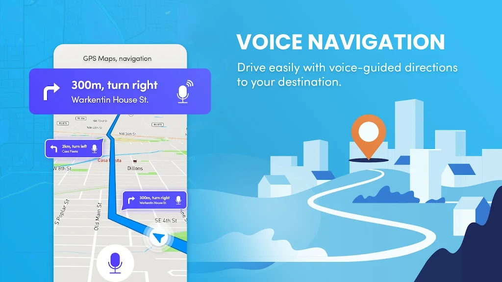 GPS, Maps & Driving Directions Tangkapan skrin 1