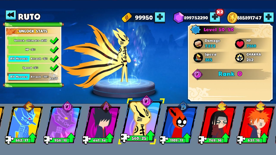 Stickman Ninja Fight 3v3 Mod स्क्रीनशॉट 1