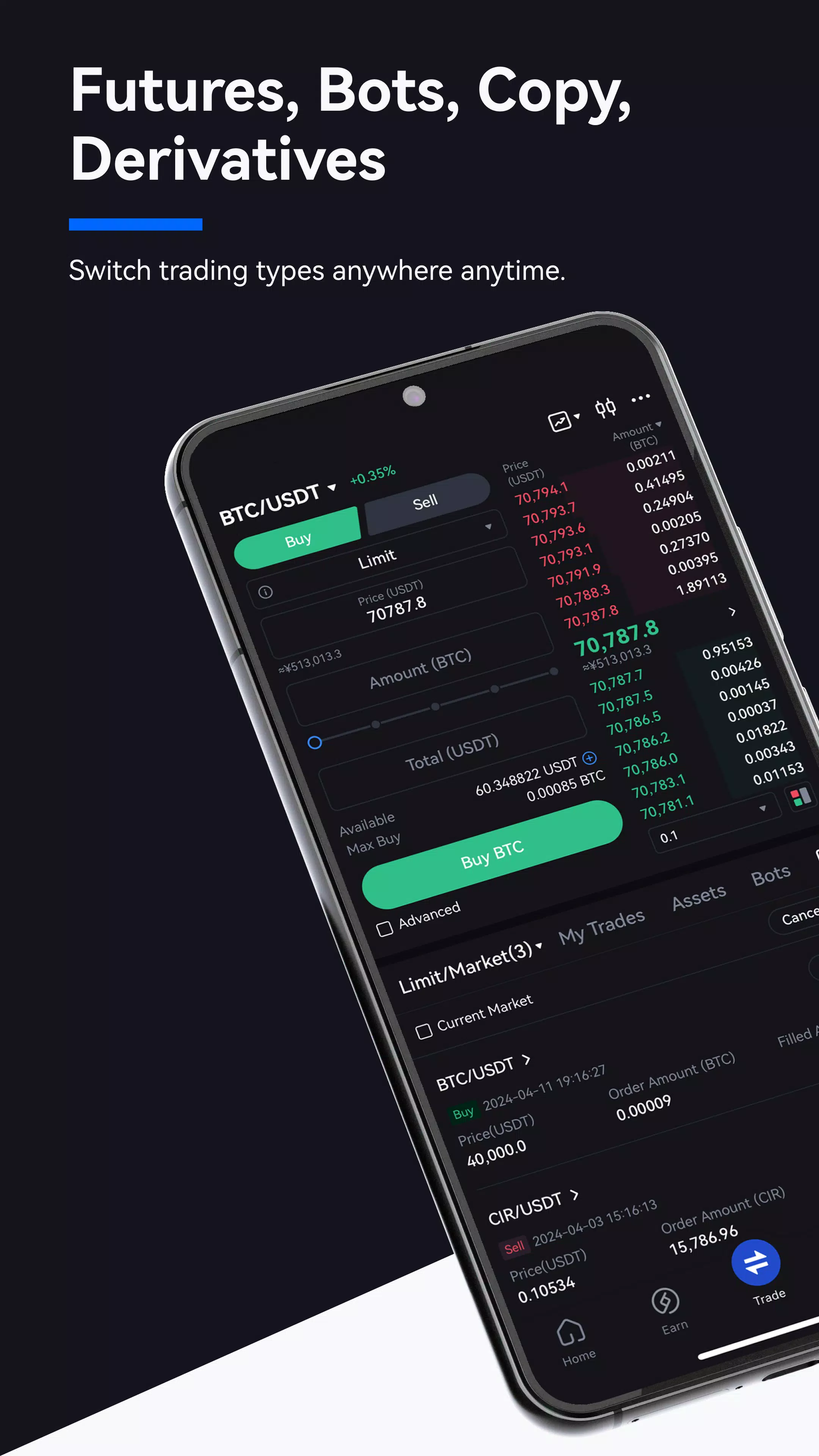 Gate.io 交易所 - 購買比特幣和千種虛擬貨幣 螢幕截圖 1