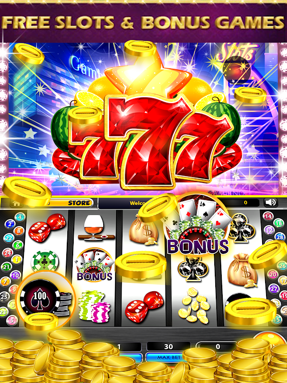 Raging 777 Vegas Party Slots 螢幕截圖 1