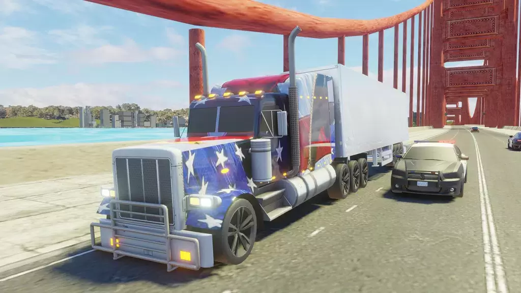 Usa Truck Simulator Car Games Ảnh chụp màn hình 0