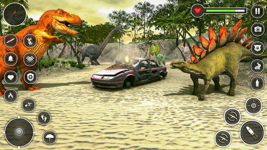 Dinosaur Hunter 3D Game Скриншот 0