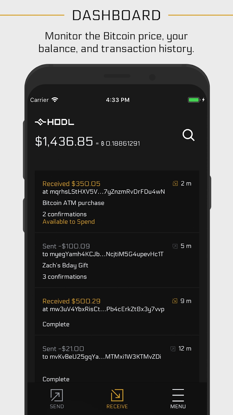 HODL Wallet Скриншот 2