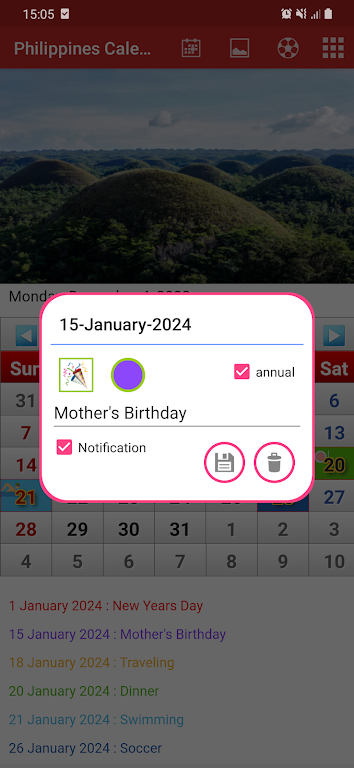 Philippines Calendar 2024 Screenshot 1