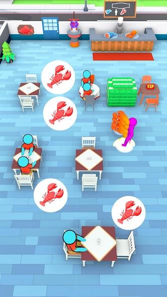 Idle Burger Shop: Cafe Tycoon Mod Tangkapan skrin 2