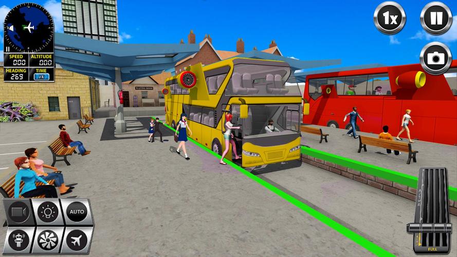Fliegend Bus Simulator Spiele Screenshot 0