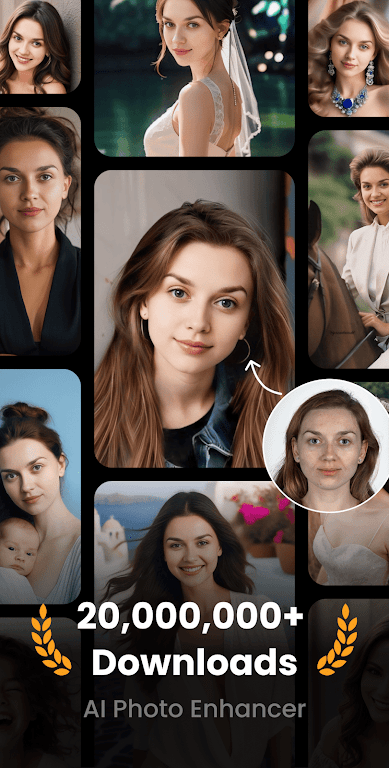 Schermata UpFoto – AI Photo Enhancer Mod 0
