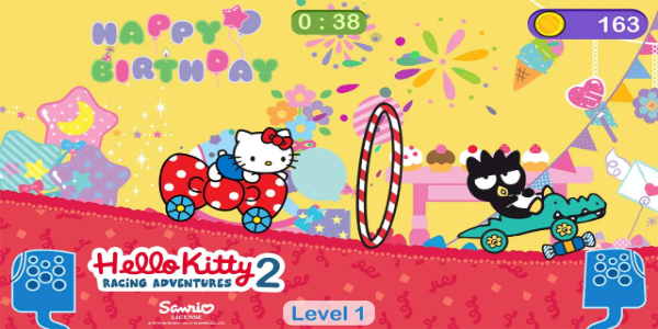 Hello Kitty games - car game ဖန်သားပြင်ဓာတ်ပုံ 2