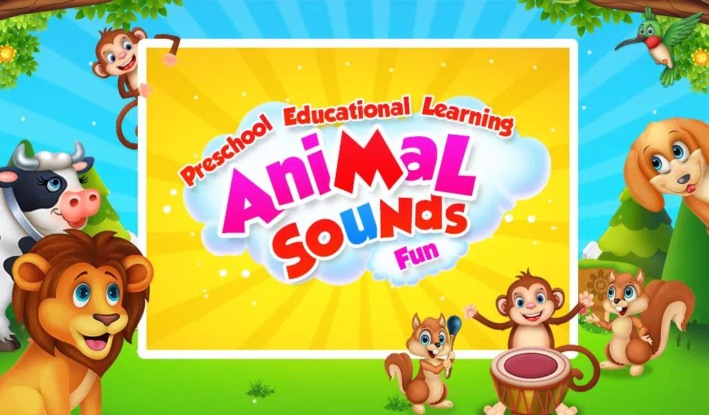 Learning Animal Sounds Games 스크린샷 0