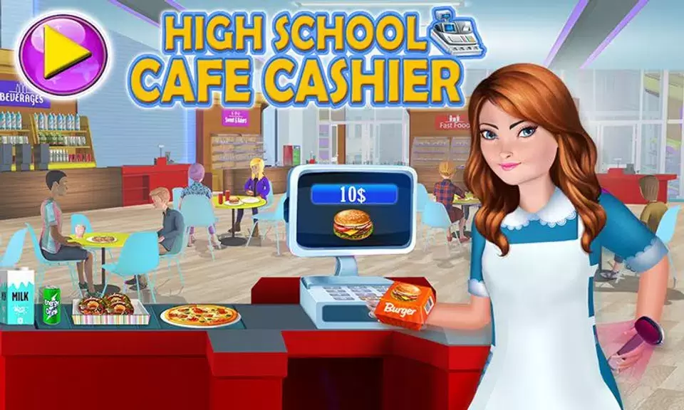 High School Cafe Cashier Games 螢幕截圖 3