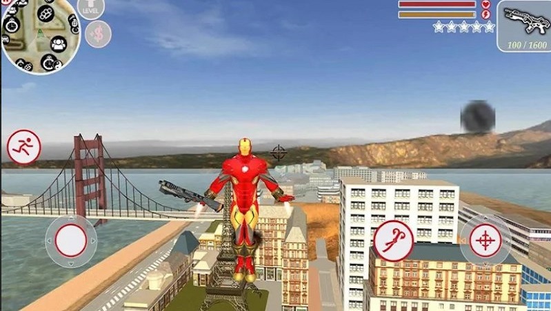 Iron Rope Hero War - Superhero Zrzut ekranu 2