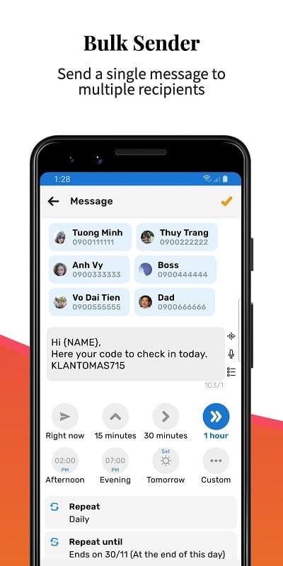 Auto Text: Automatic Message 스크린샷 3