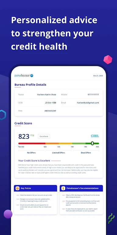 CreditScore, CreditCard, Loans 螢幕截圖 2