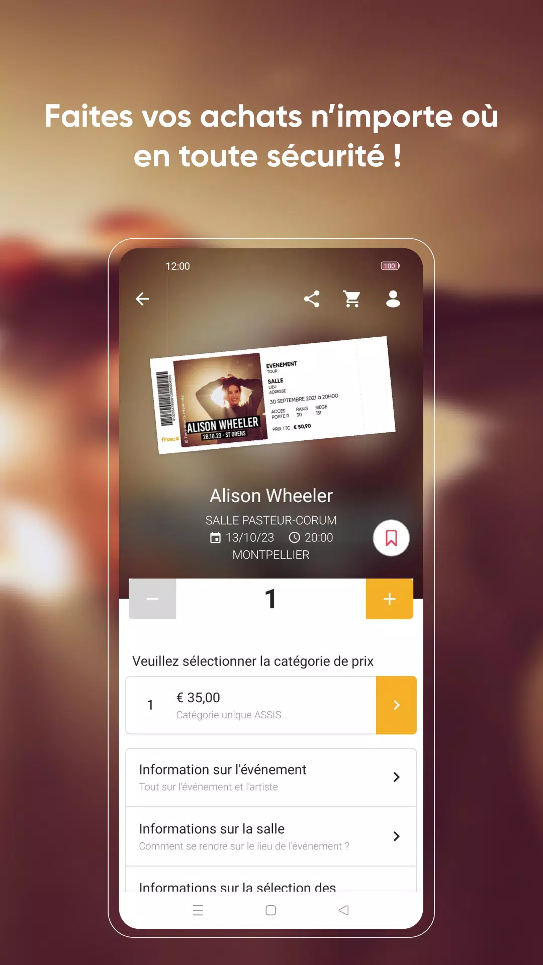 Fnac Spectacles 螢幕截圖 2