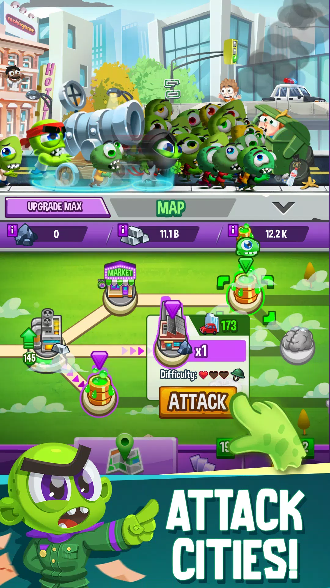 Idle Rush : Zombie Tsunami Schermafbeelding 2