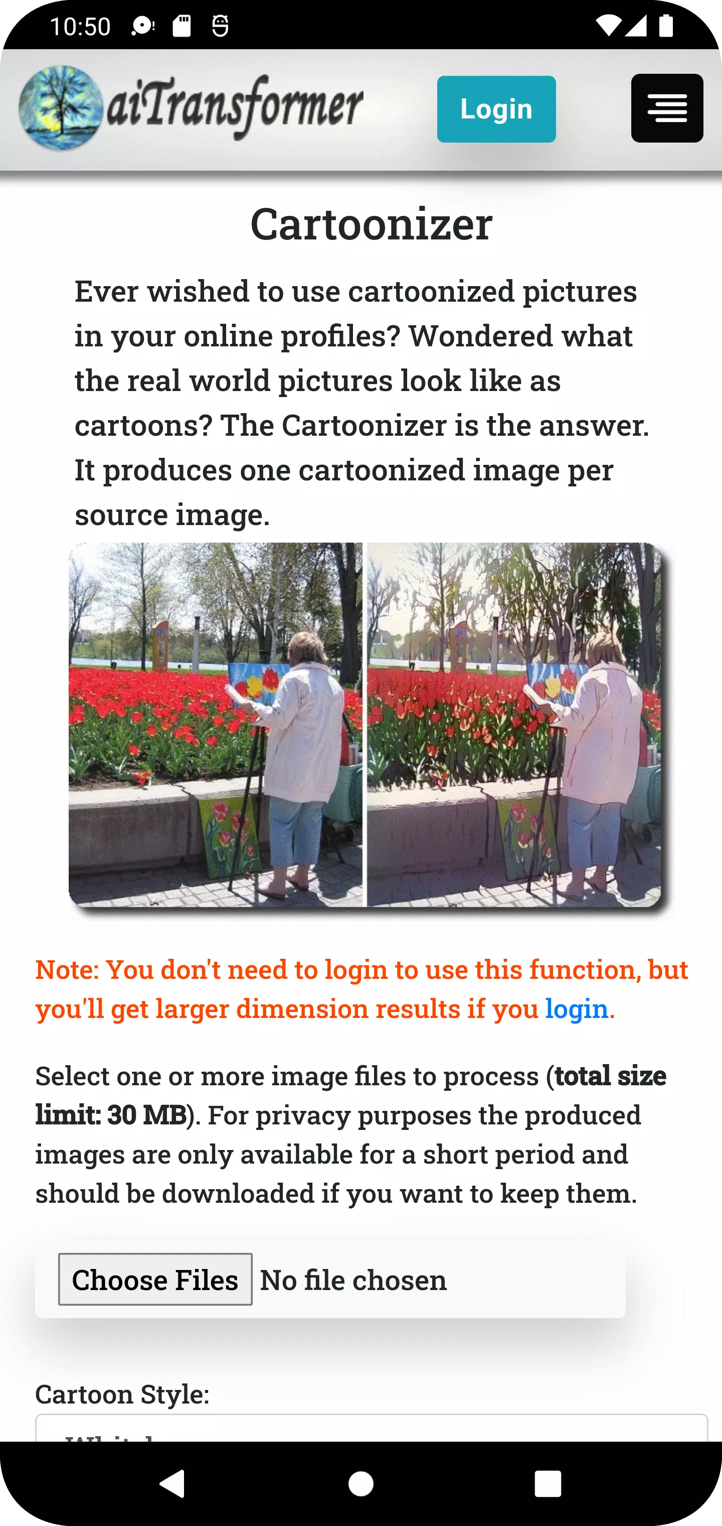 aiTransformer Captura de pantalla 1