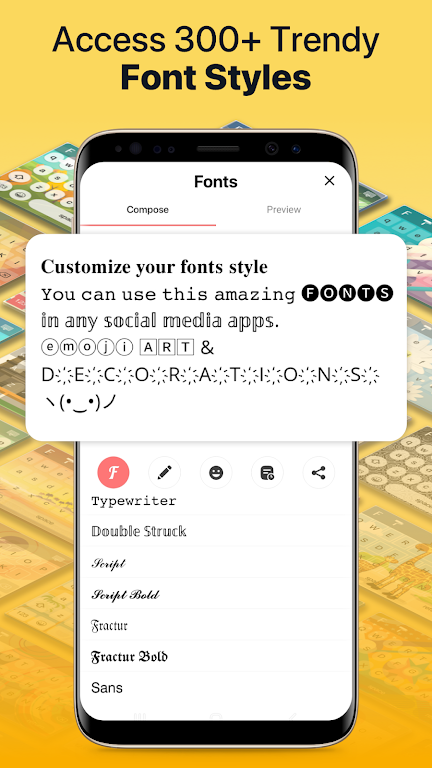 Fonts app keyboard & Changer Screenshot 1