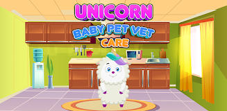 Unicorn Baby Pet Vet Care Game Ảnh chụp màn hình 1