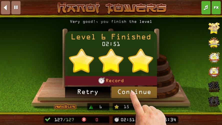 The Hanoi Towers Lite Schermafbeelding 3
