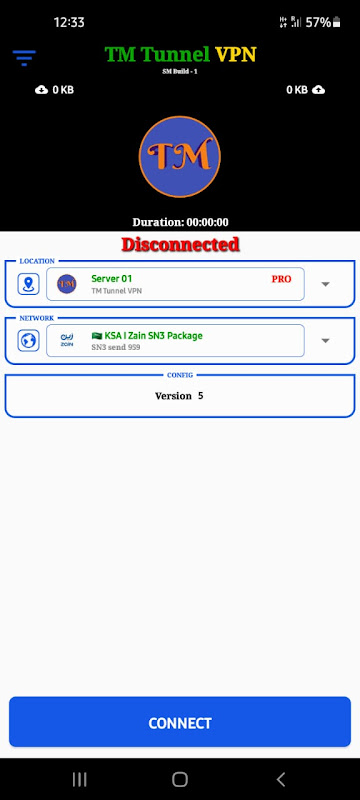 TM Tunnel VPN 螢幕截圖 0