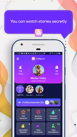 MyReport: View Hidden Accounts Zrzut ekranu 1