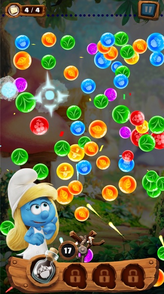 Smurfs Bubble Story Schermafbeelding 2